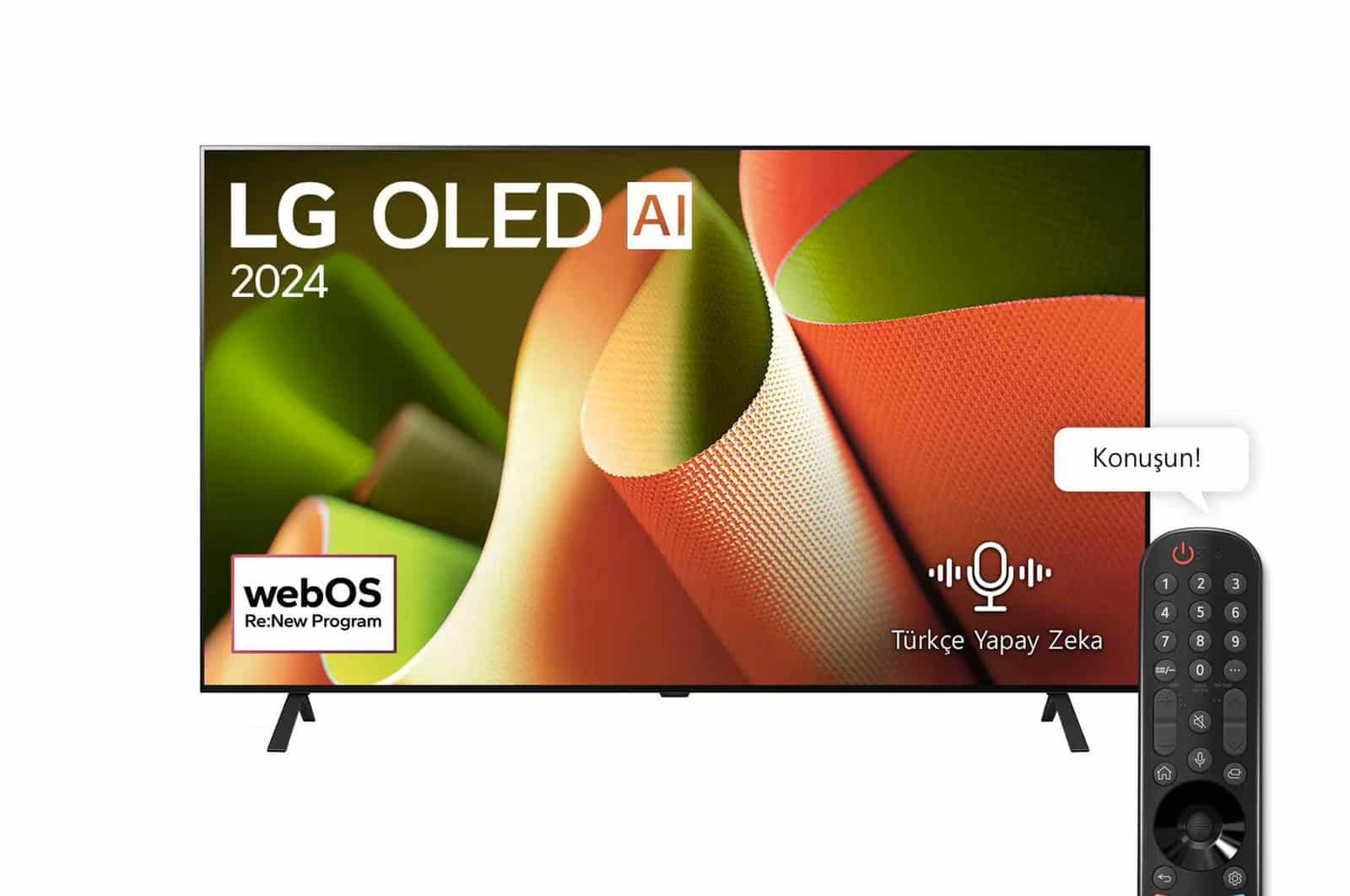 LG OLED AI B4 4K Smart TV AI Sihirli Kumanda Dolby Vision