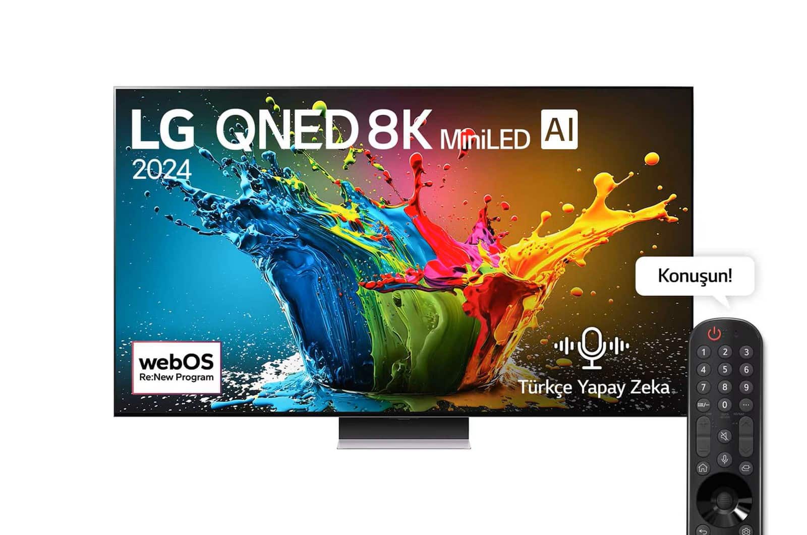 LG QNED 8K QNED MiniLED Smart TV AI Sihirli Kumanda